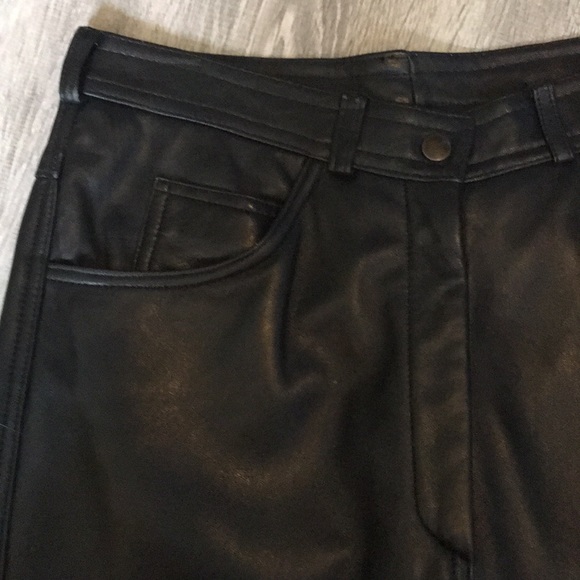 Vintage Arrow Leathercare  Black Leather Pants - Picture 3 of 8